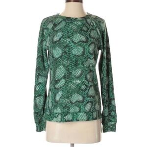 Altuzarra for Target Snake Print Green Crewneck Sweatshirt Long Sleeve S P